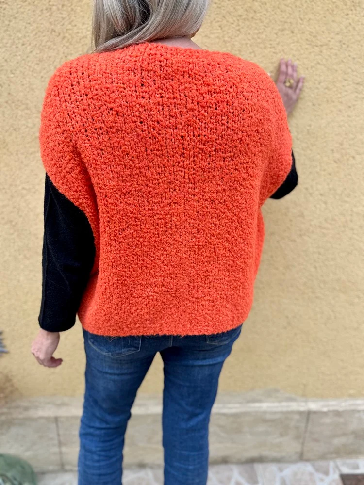 Gilet loose Danielo orange