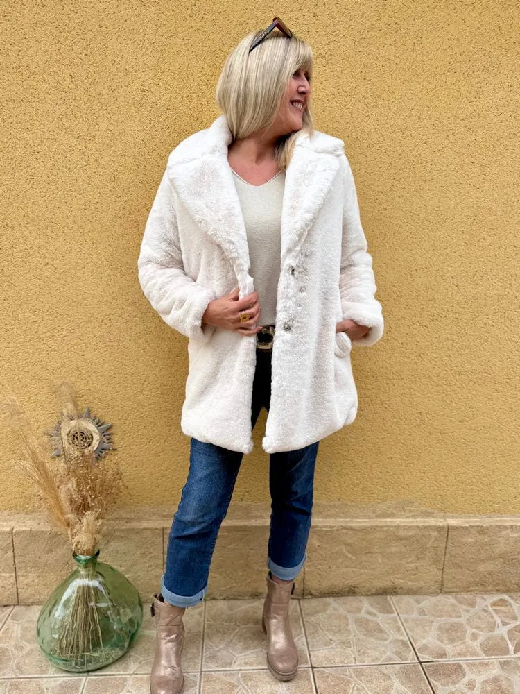 Manteau Gino ivoire
