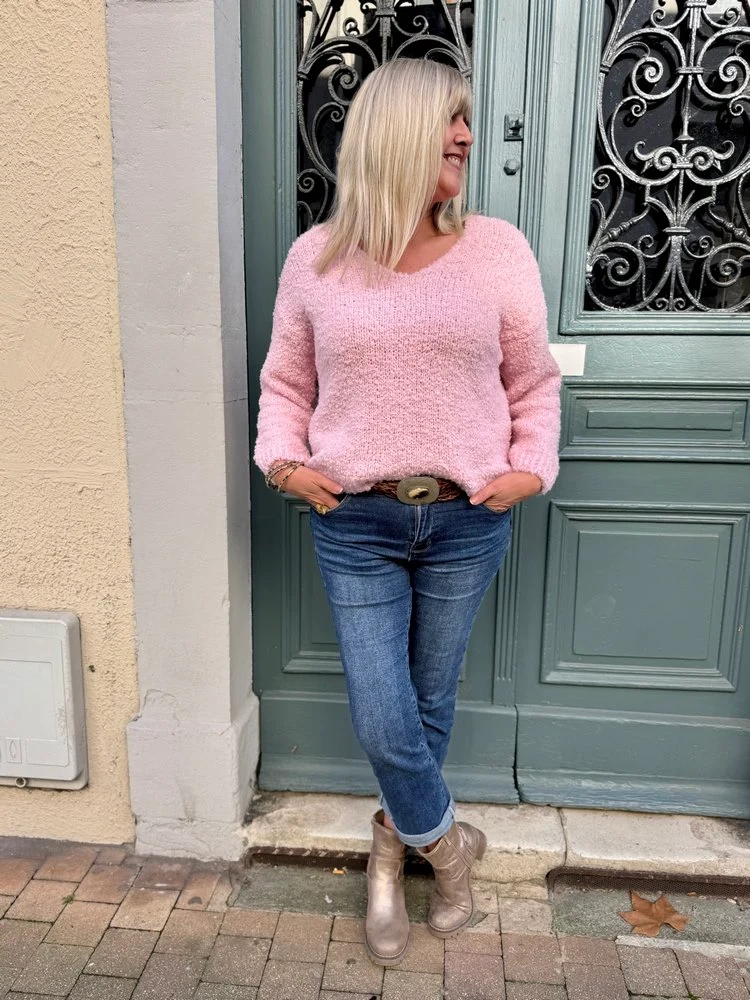 Pull Lilio rose pâle