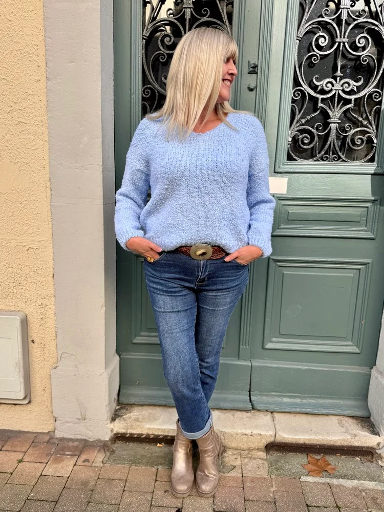 Pull Lilio bleu ciel