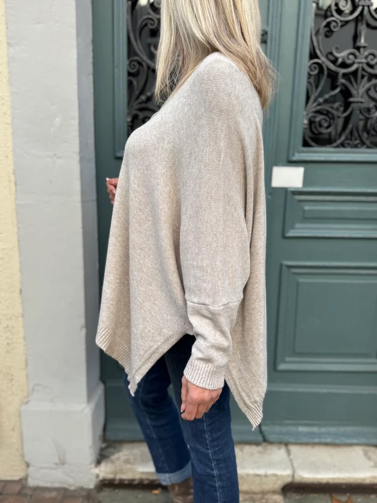 Gilet méga loose Marco étoile beige