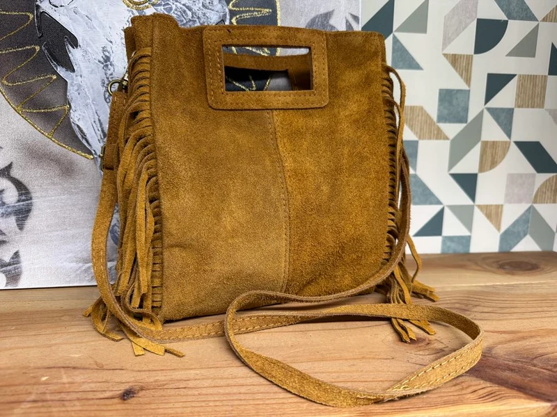 Sac en cuir Luciano camel