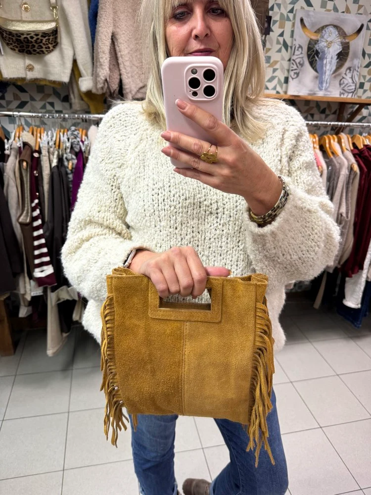 Sac en cuir Luciano camel