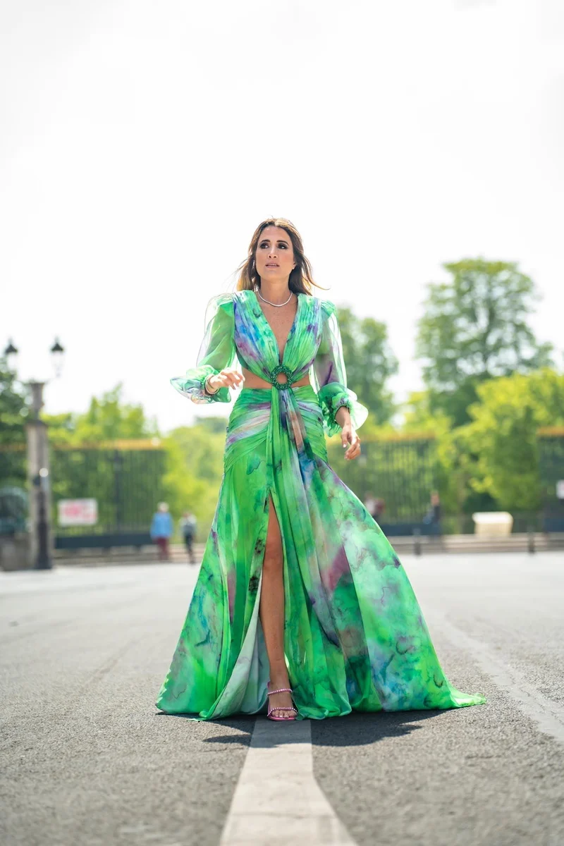 Robe esmeralda verte
