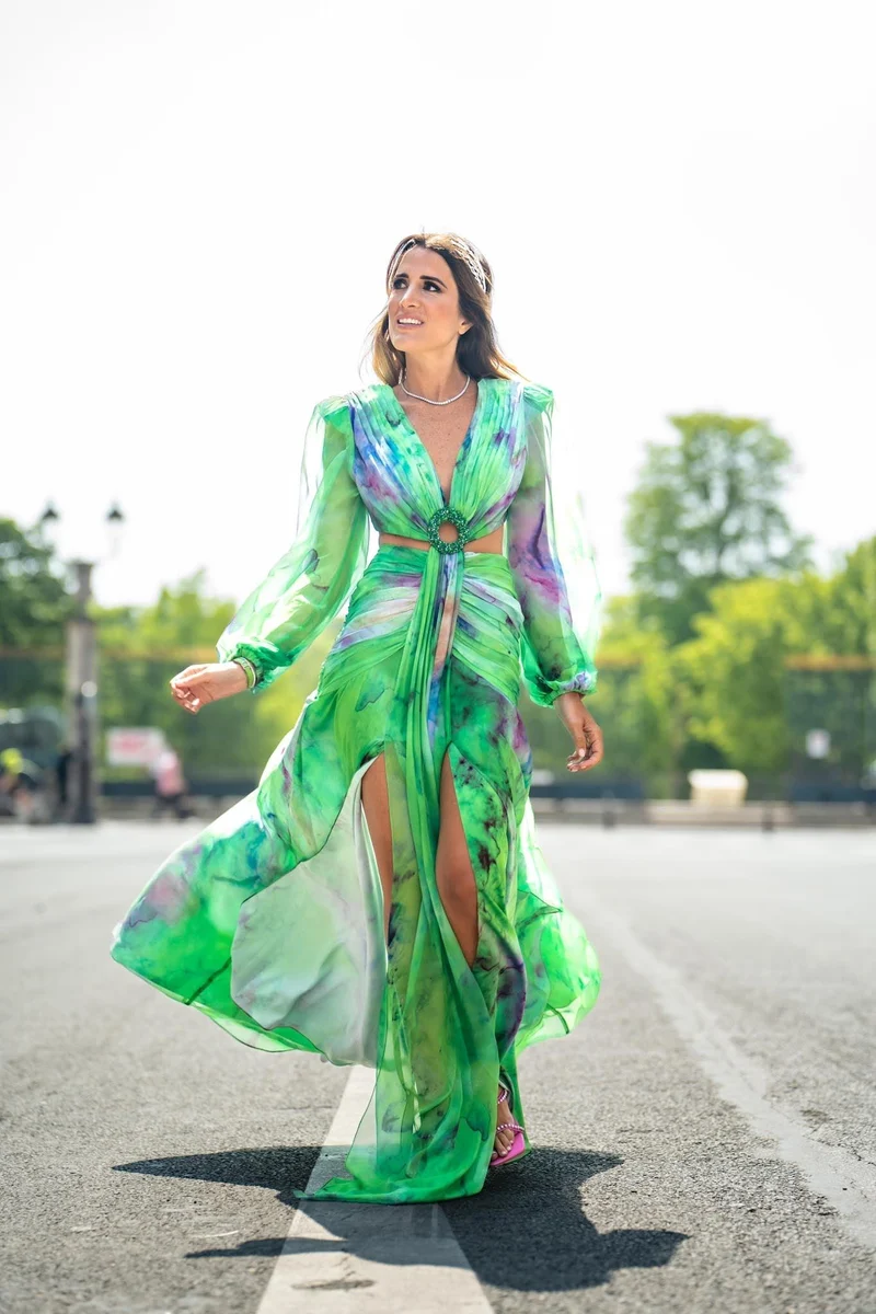 Robe esmeralda verte