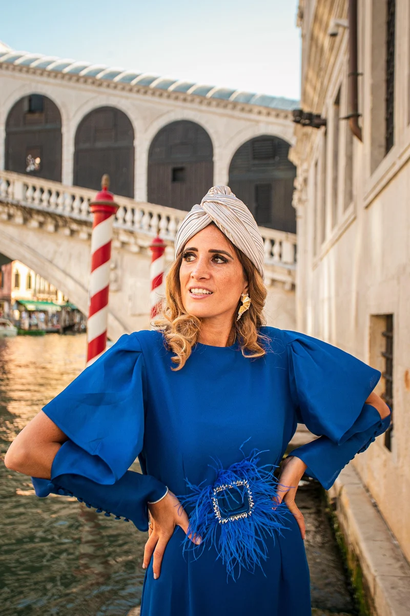 Robe Georgia bleue