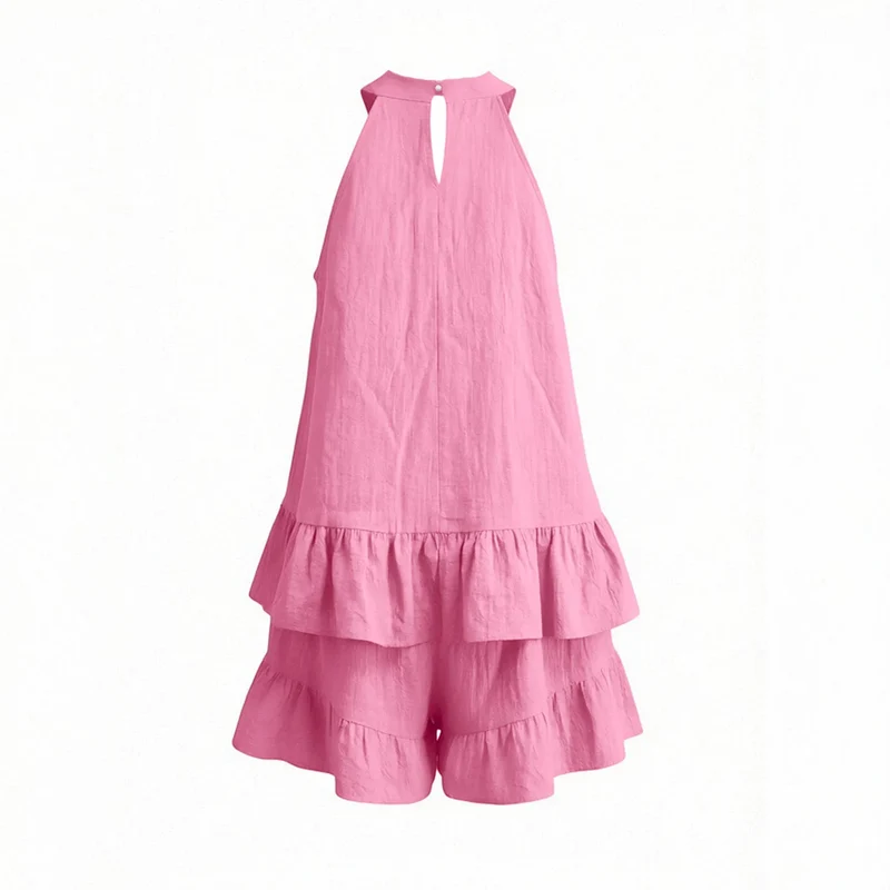 Robe trapèze rose