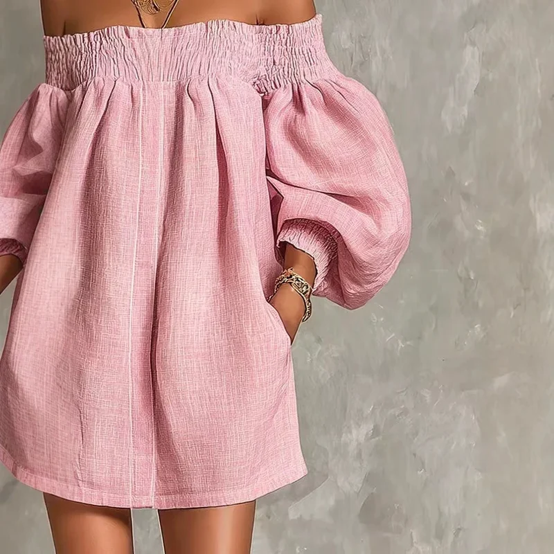 Robe rose pastel bohème