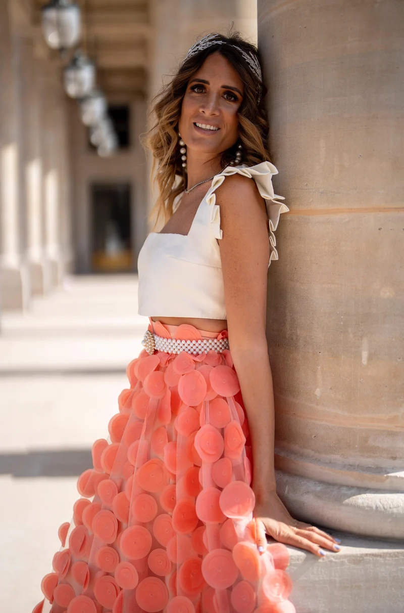 Jupe Louise corail