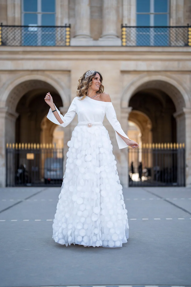 Jupe Louise blanche