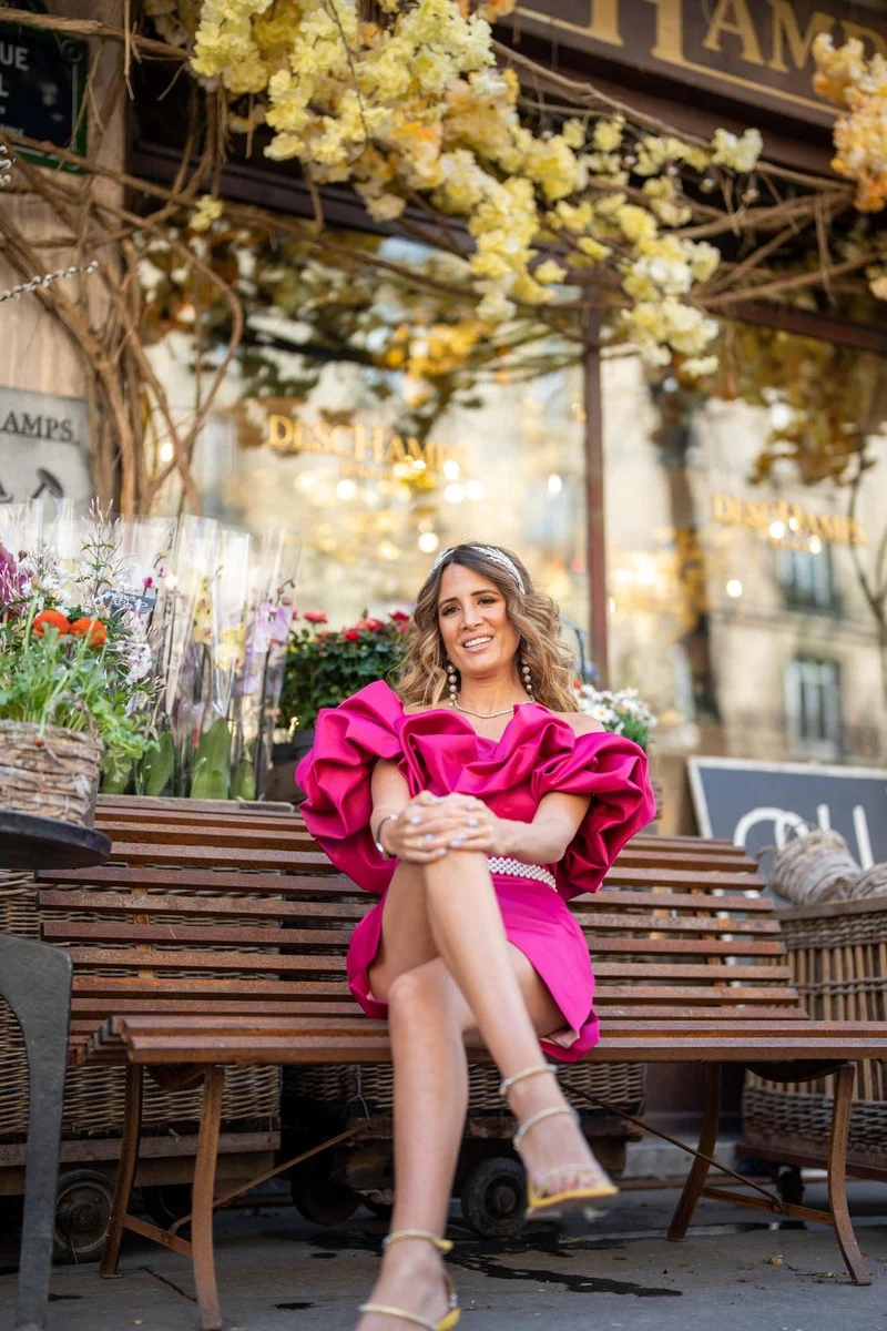 Robe nuage framboise