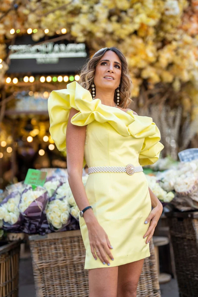 Robe nuage jaune