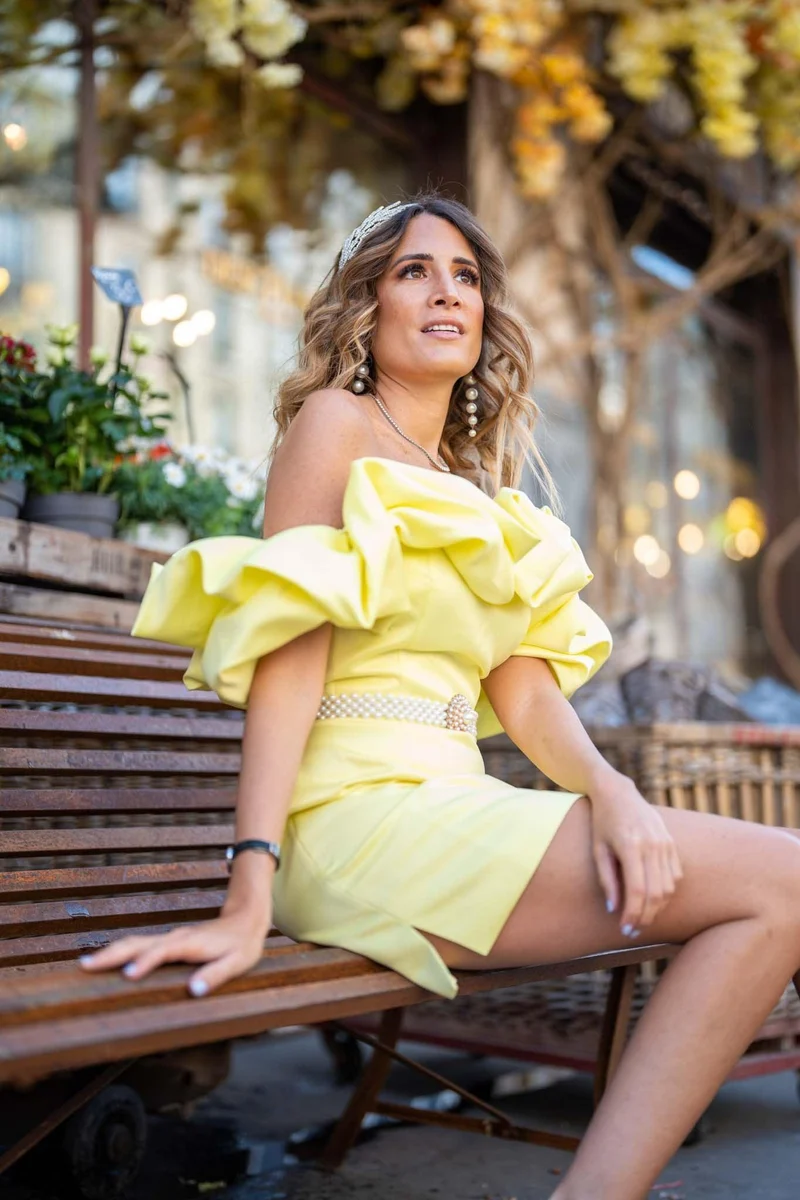 Robe nuage jaune