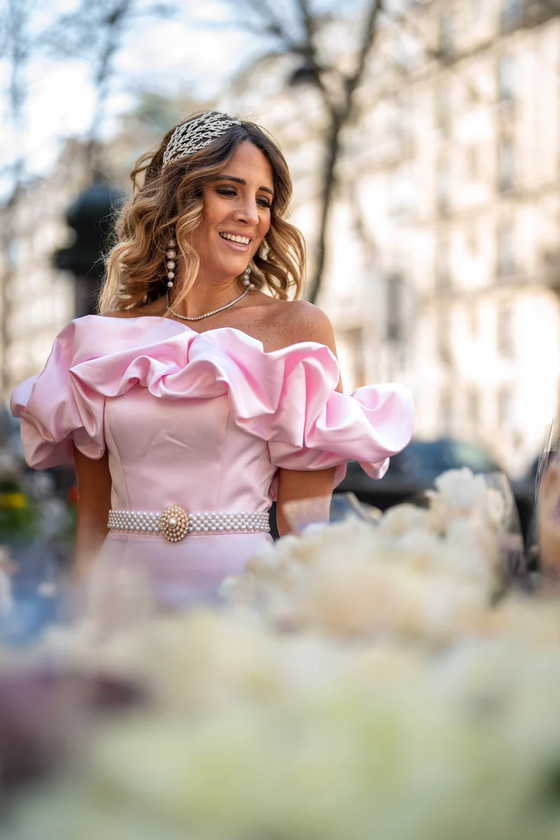 Robe nuage rose