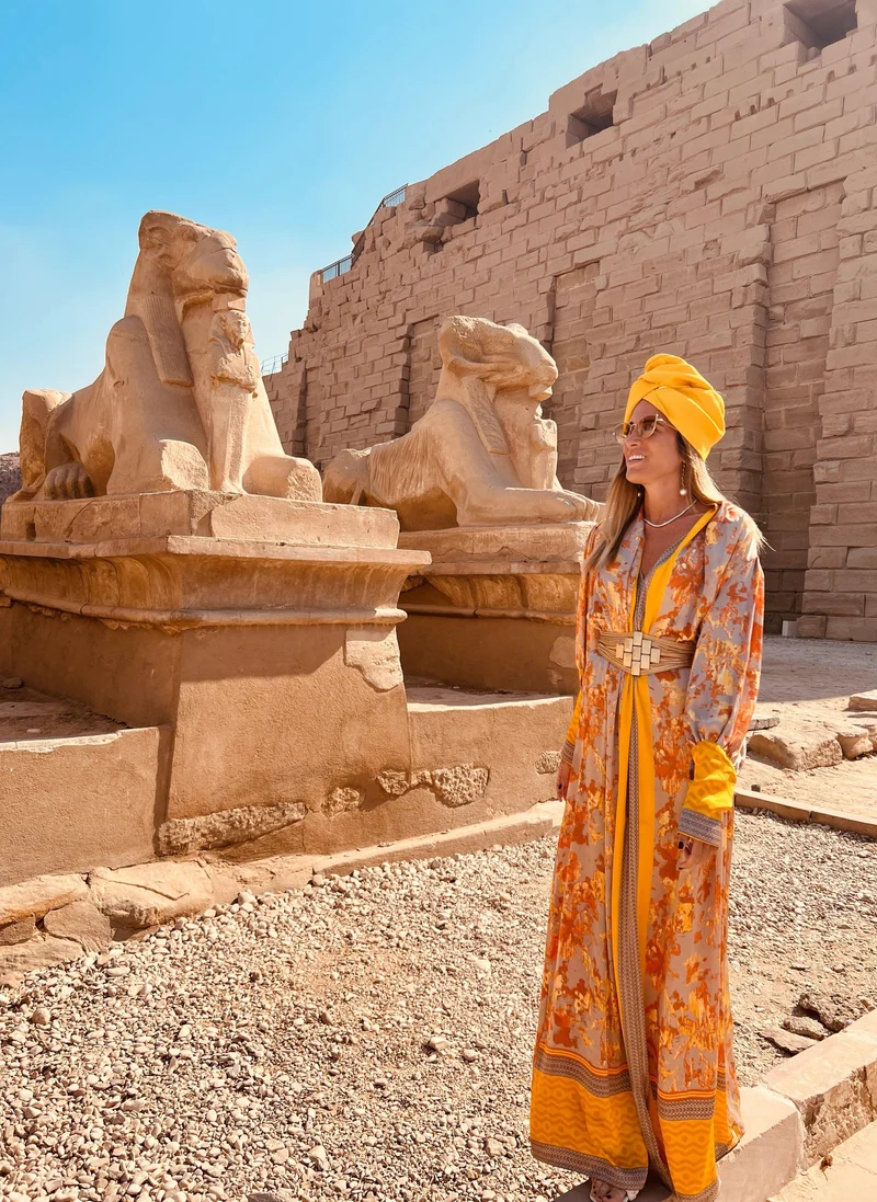 Robe Kimono en soie orange