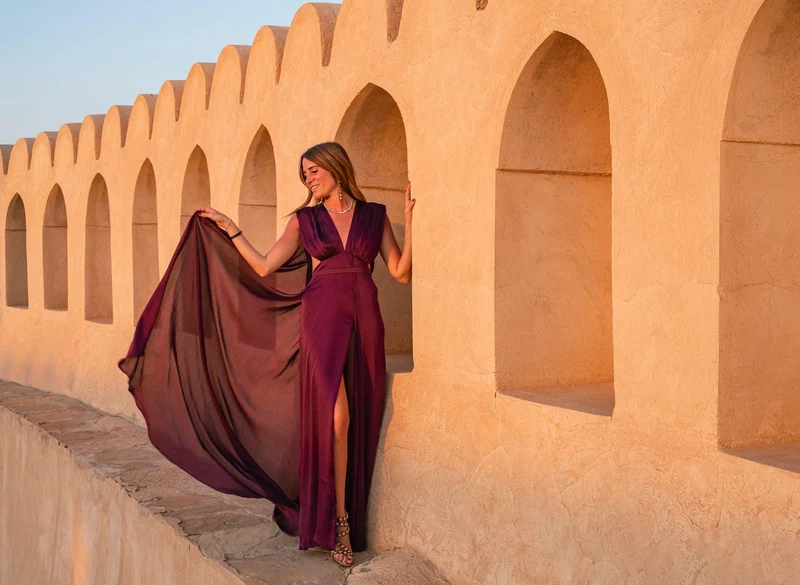 Robe Salah violette