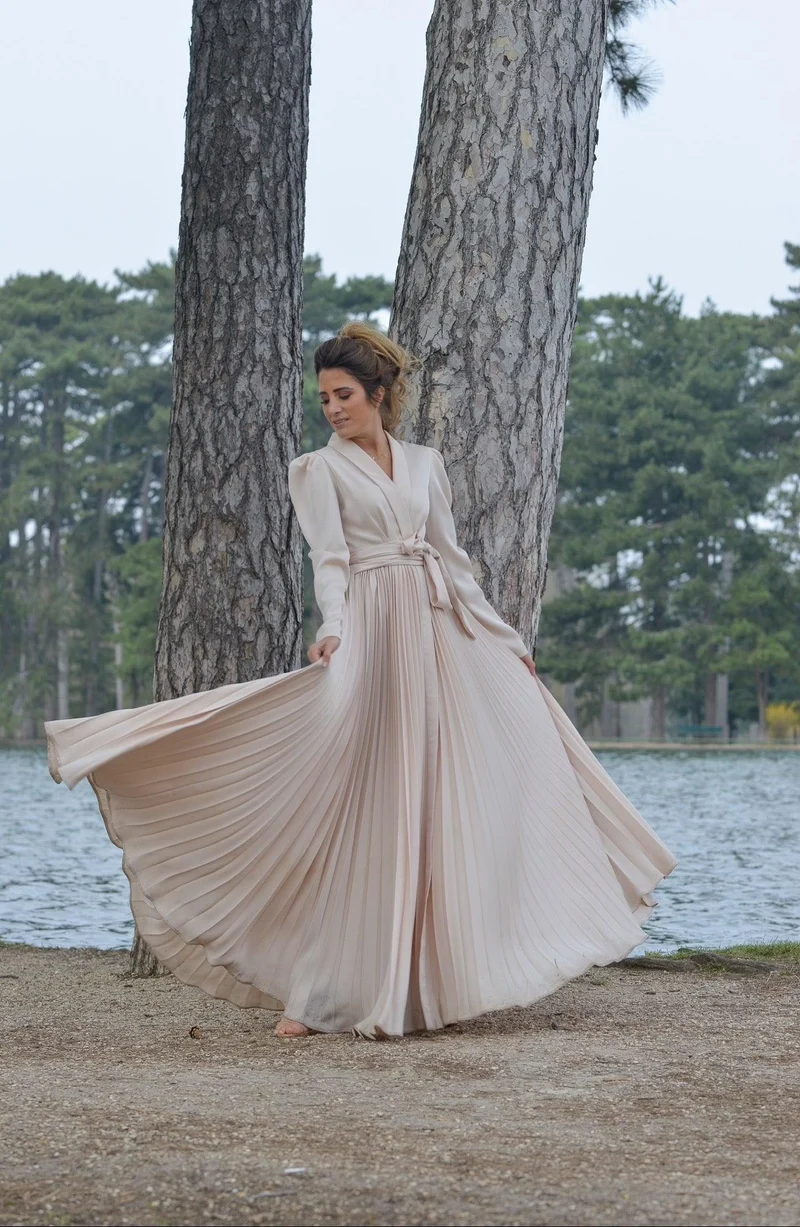 Robe plissée Armelle