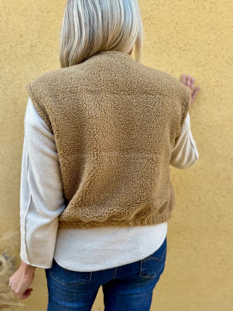 Veste sans manches Anita camel