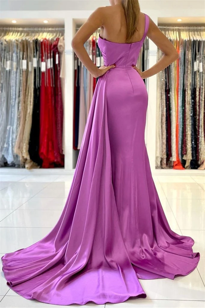 Robe de bal sirène élégante à une épaule et volants - Collection Odette