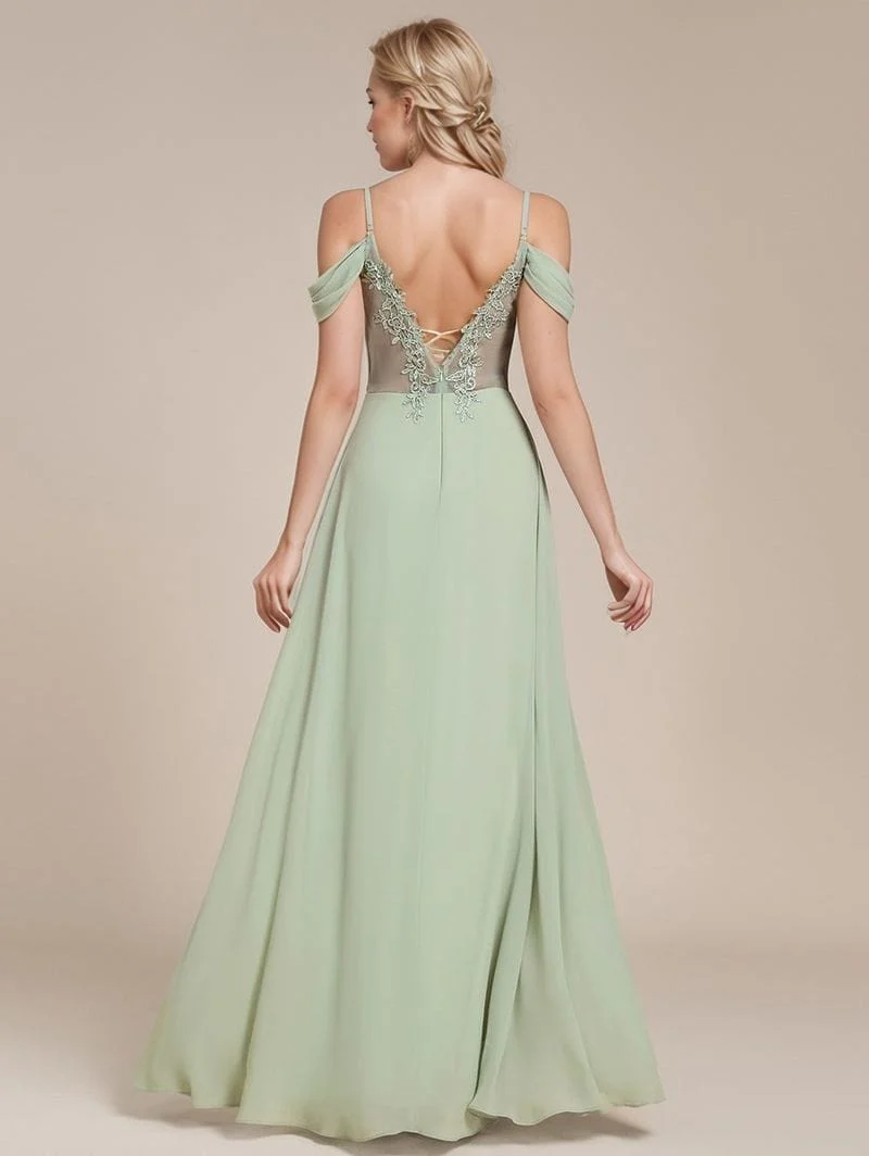 Robe demoiselle d'honneur longue dos nu