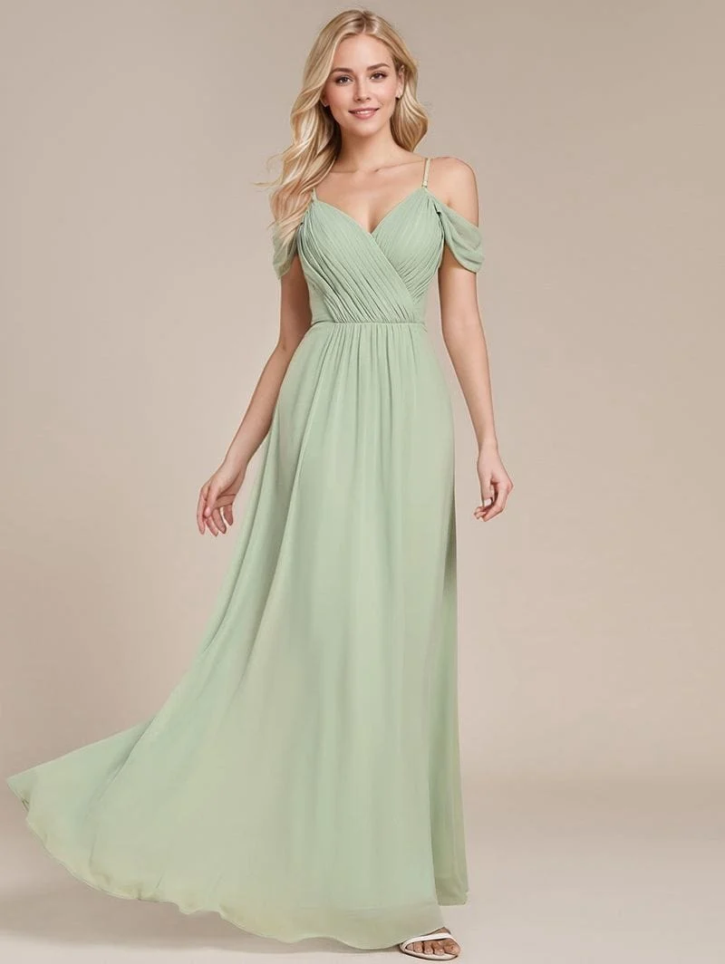 Robe demoiselle d'honneur longue dos nu