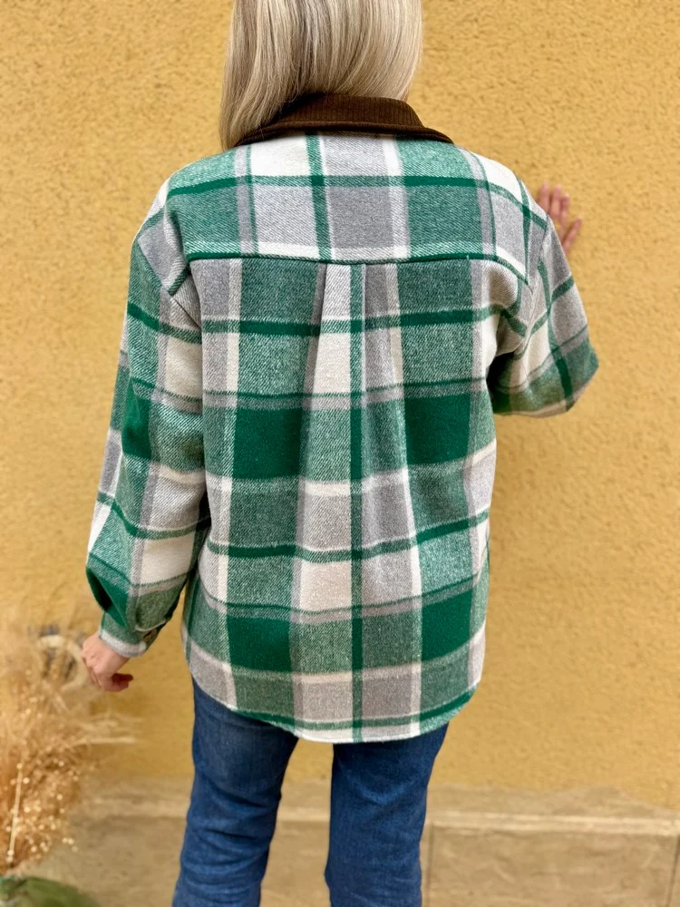 Surchemise à carreaux Luana vert