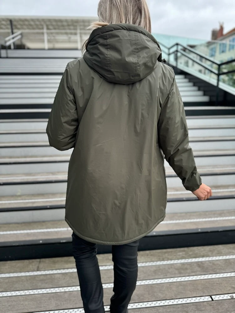 Veste fourrée Laura kaki