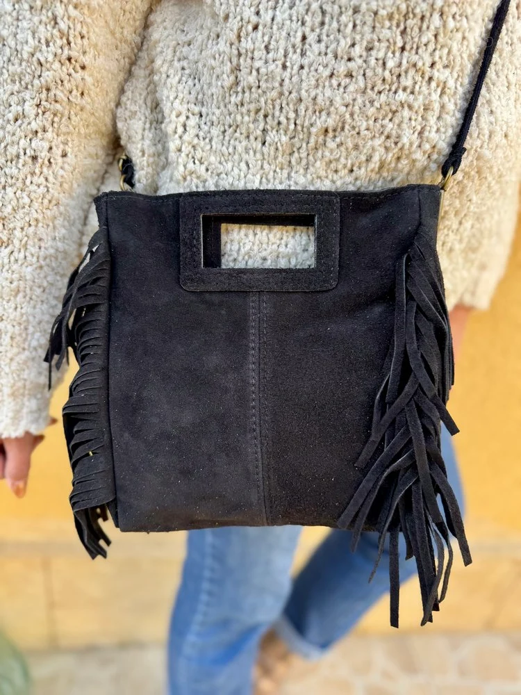 Sac en cuir Luciano noir