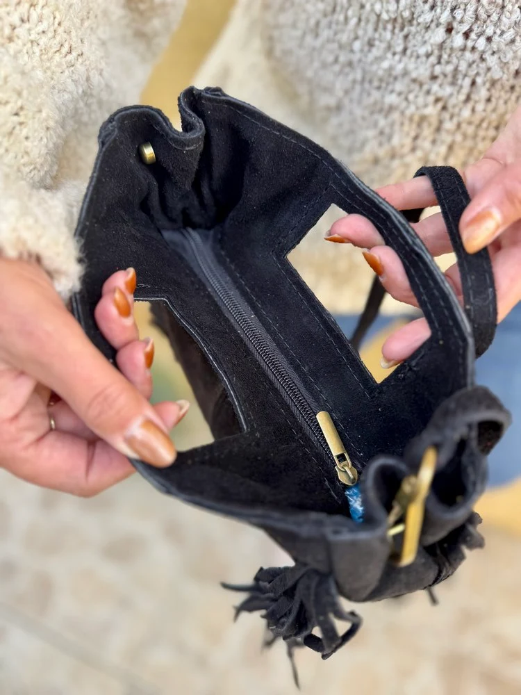 Sac en cuir Luciano noir