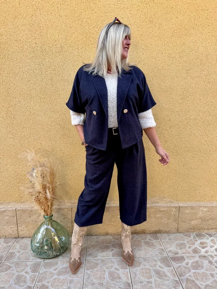 Veste Magda bleu marine