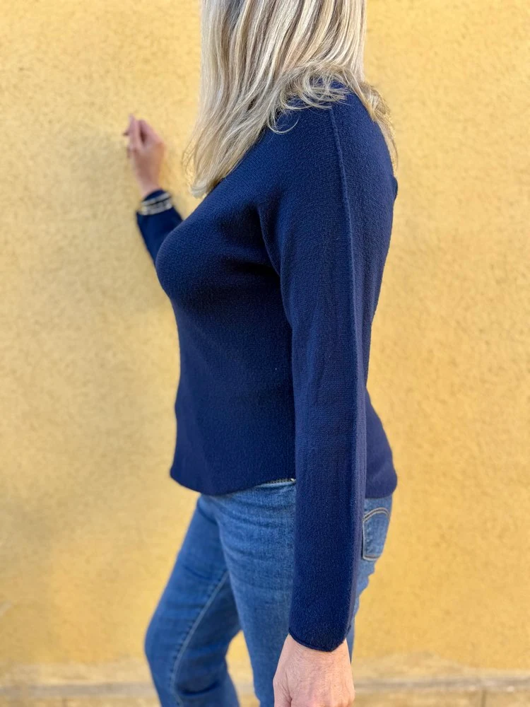 Pull Marino bleu marine