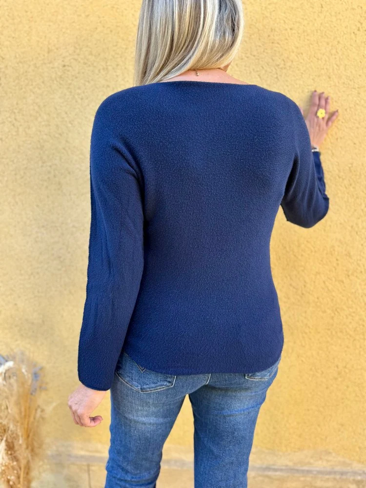 Pull Marino bleu marine