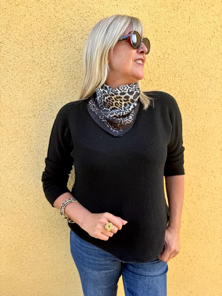 Foulard carré Marco gris