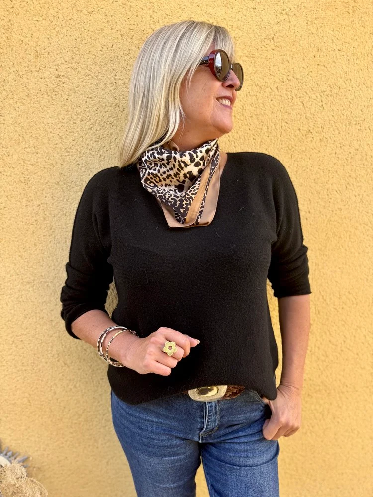 Foulard carré Marco camel