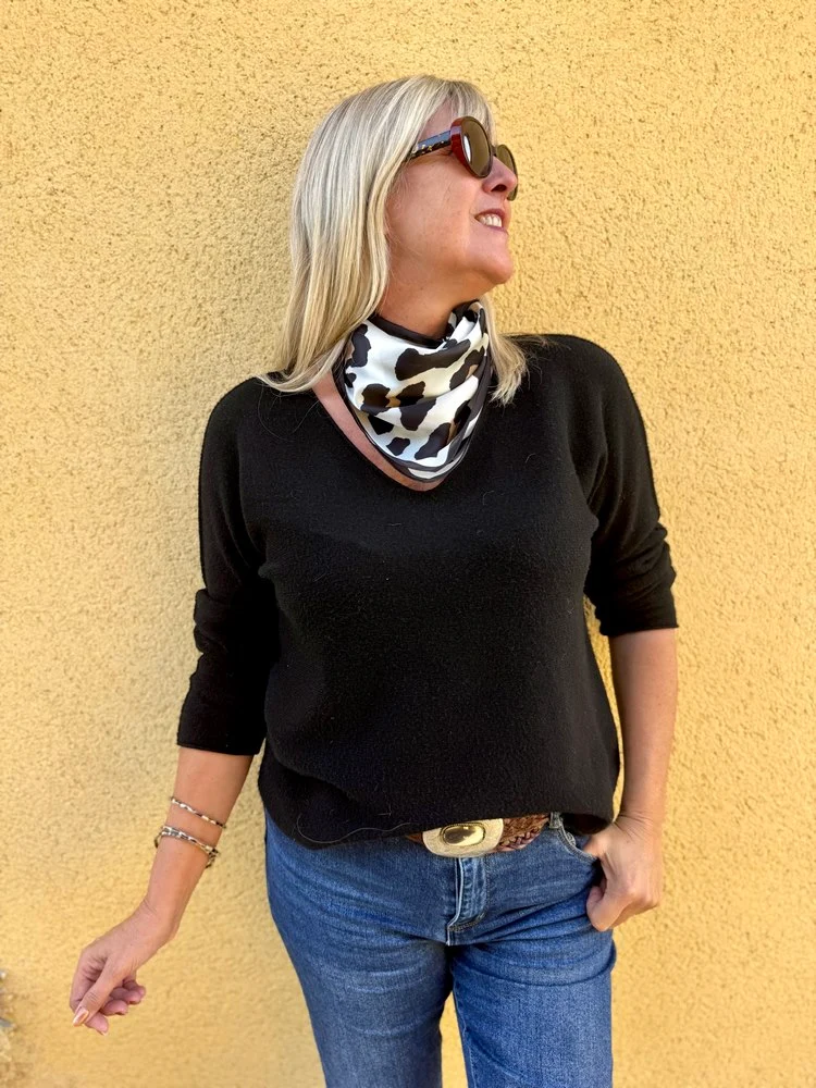 Foulard carré Pablo blanc