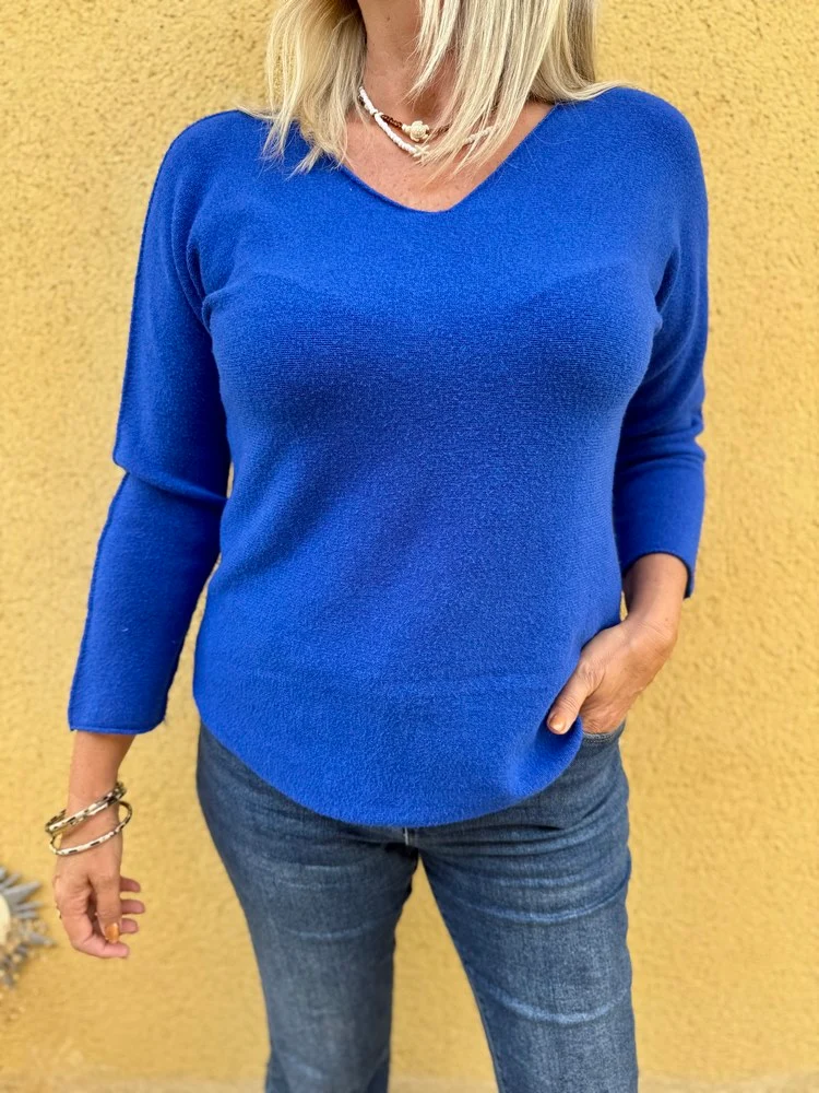 Pull Marino bleu roi