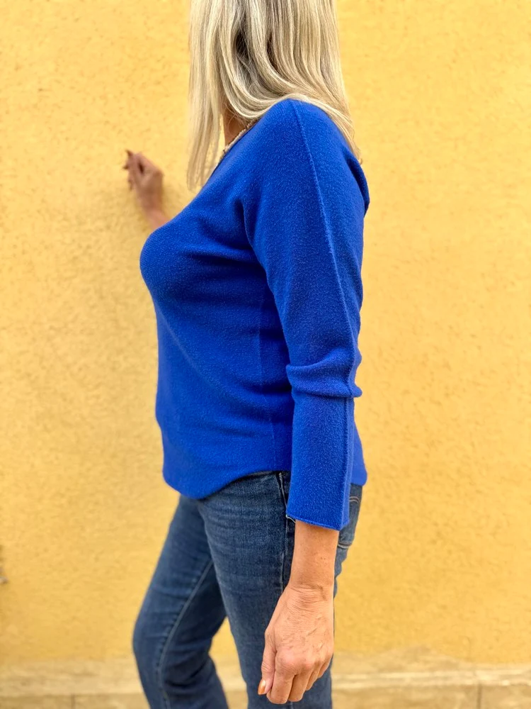 Pull Marino bleu roi