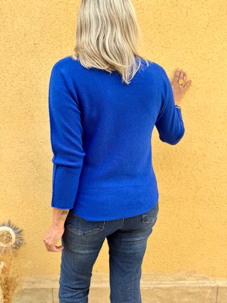 Pull Marino bleu roi