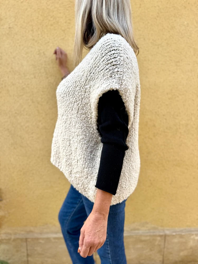 Gilet loose Danielo beige