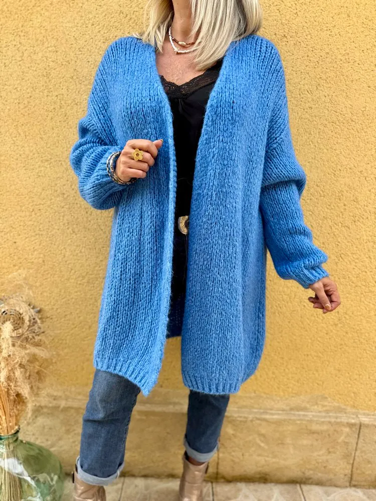 Gilet loose Mario bleu