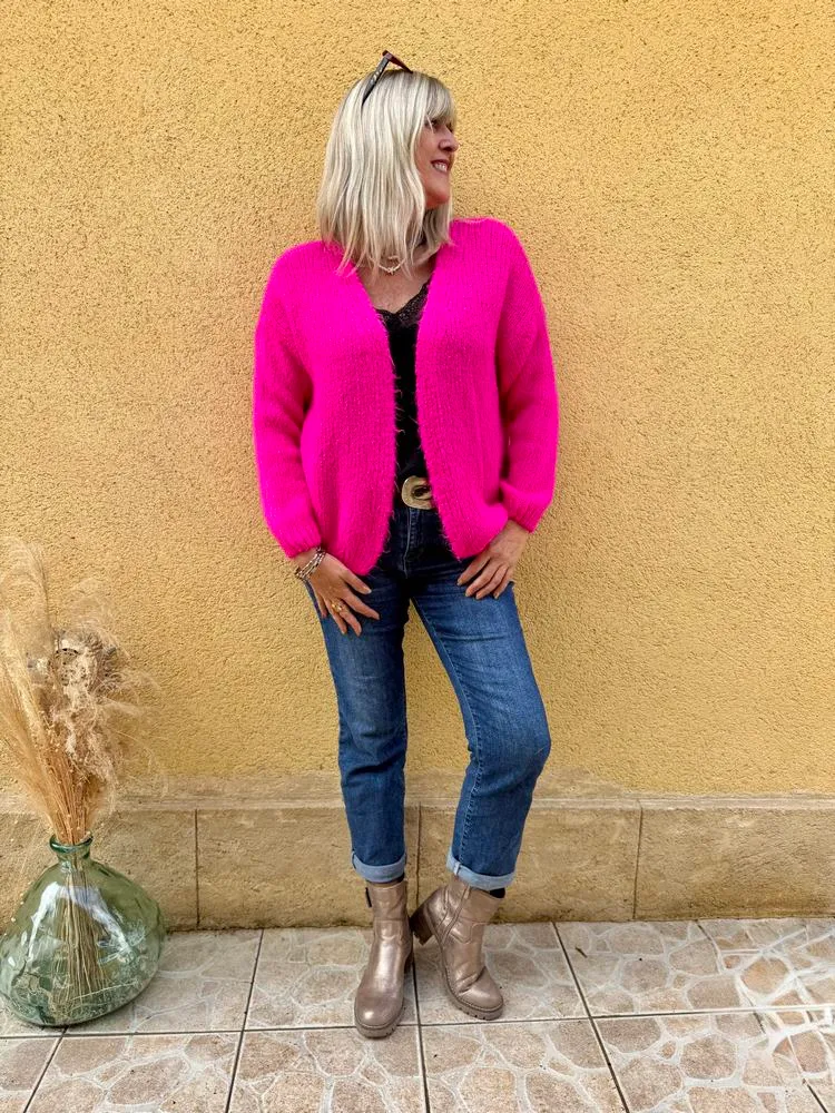Gilet Renato fuchsia