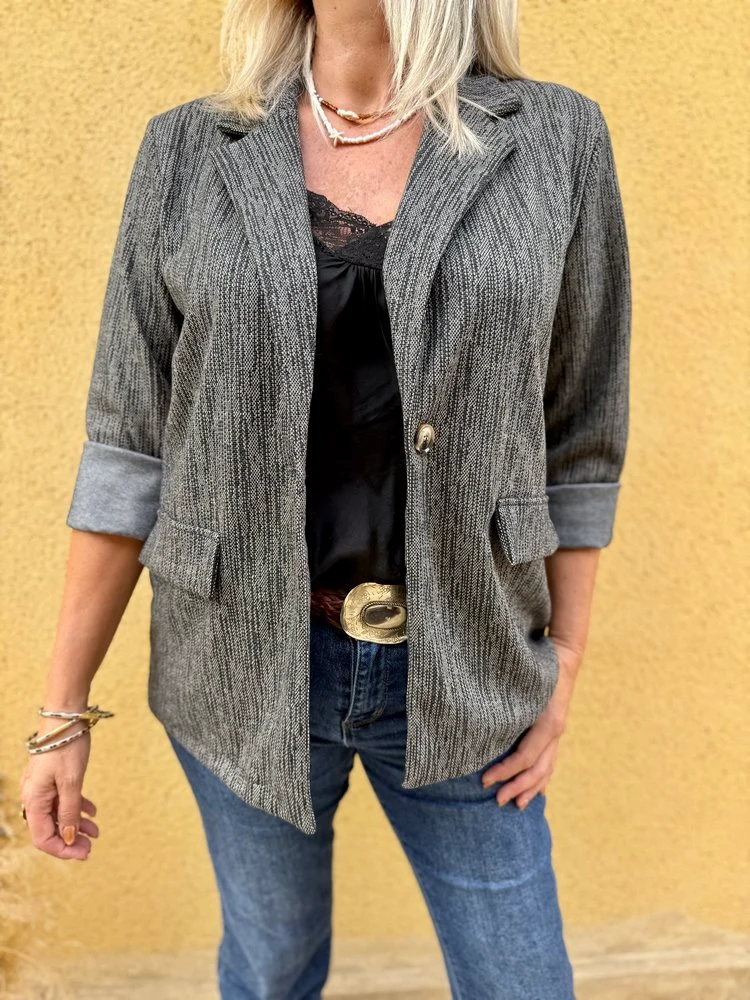 Veste blazer Ariana gris