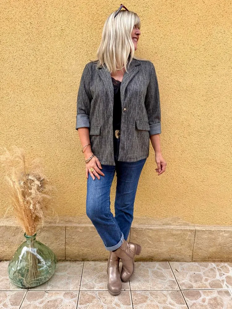 Veste blazer Ariana gris
