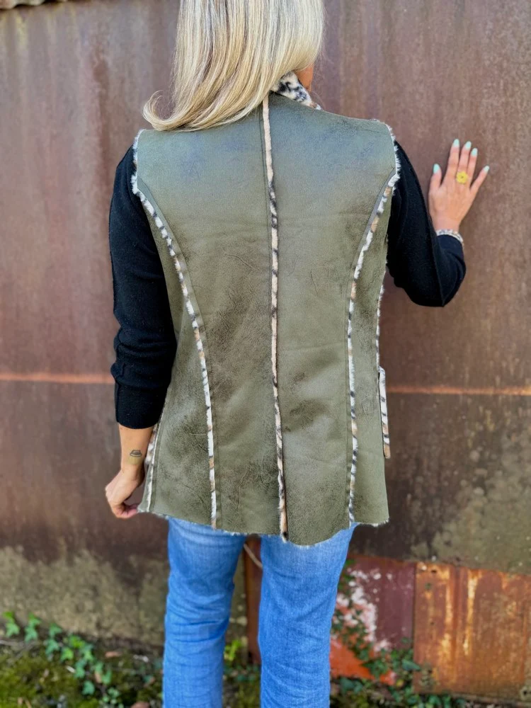 Veste sans manches Ivana kaki