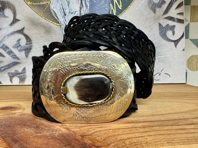 Ceinture en cuir Gina noir