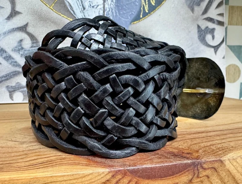 Ceinture en cuir Gina noir