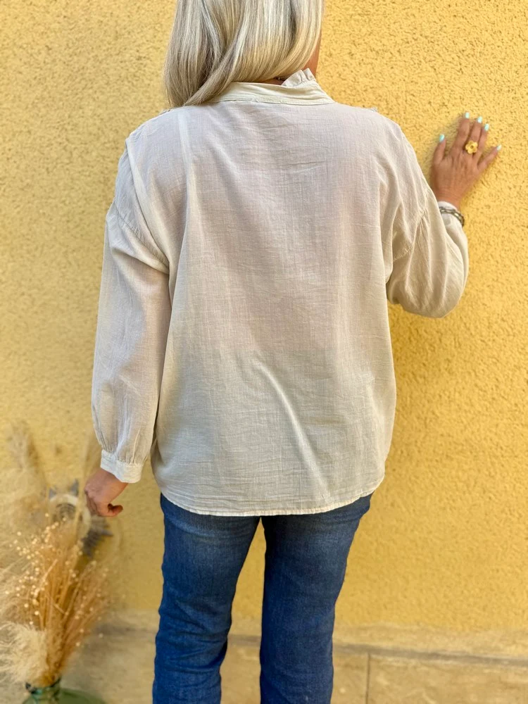 Chemise Alina beige