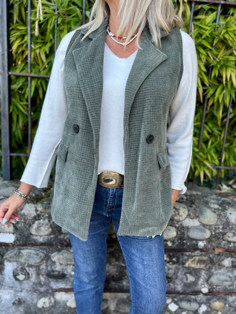 Veste sans manches Carolina kaki