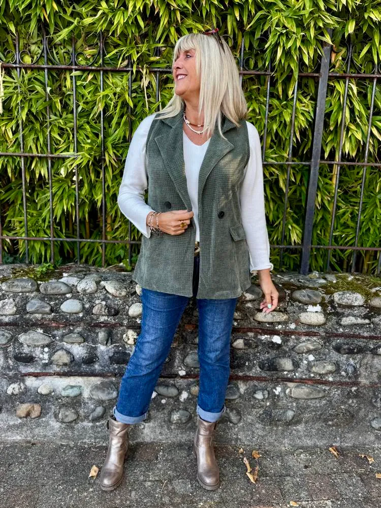 Veste sans manches Carolina kaki