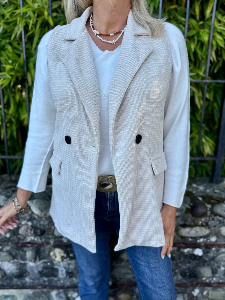 Veste sans manches Carolina beige